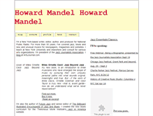 Tablet Screenshot of howardmandel.com